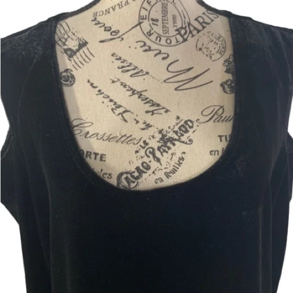 NWT NY Collection velvet cold shoulder blouse Women’s size extra Large - Picture 3 of 9
